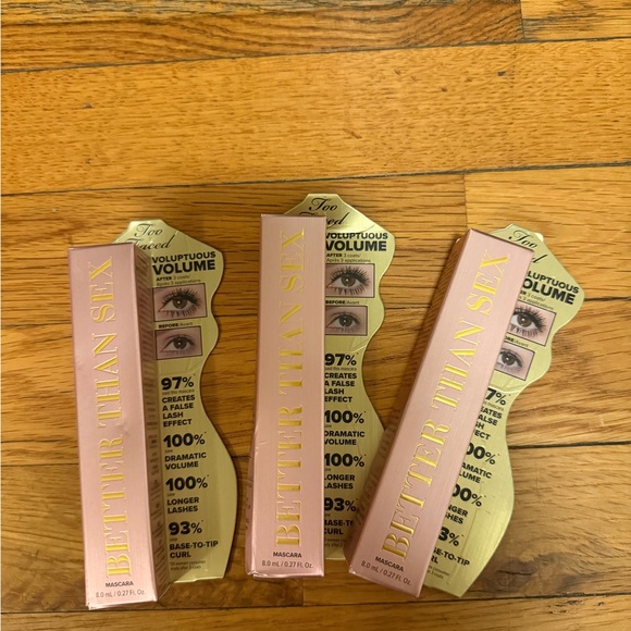 Too Faced Better Than Sex Mascara in Pink and Gold